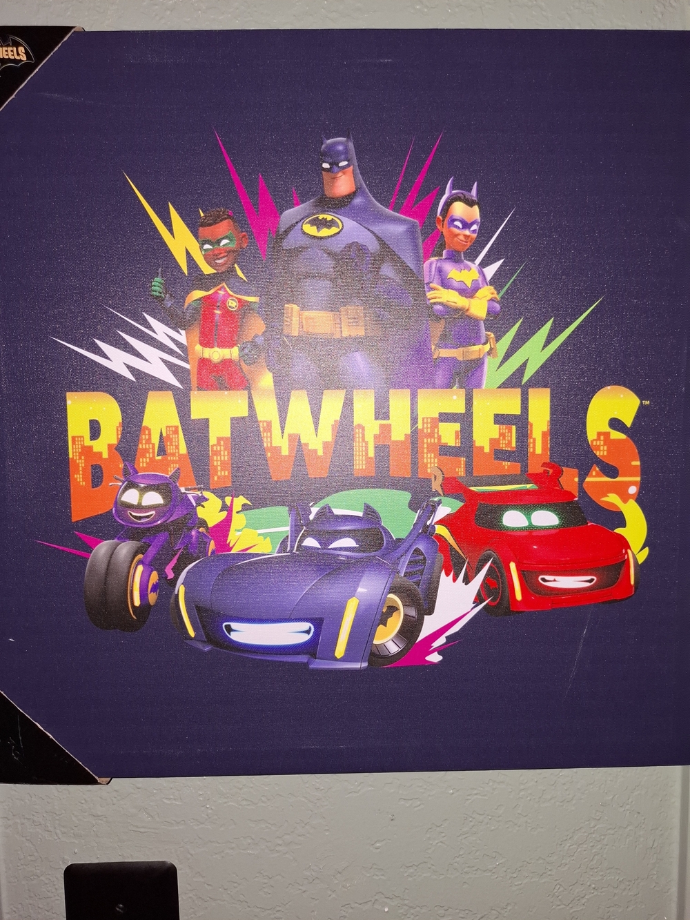 Marvel Batwheels Poster - Purple, Red, Yellow, Green